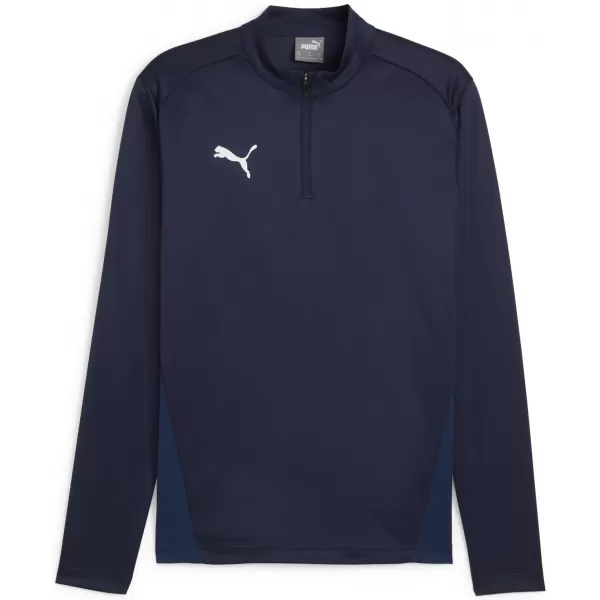  Cămaşă PUMA TEAMGOAL TRAINING 1/4 ZIP TO 65862906 PUMA NAVY/ALB/ALBASTRU PERSAN 