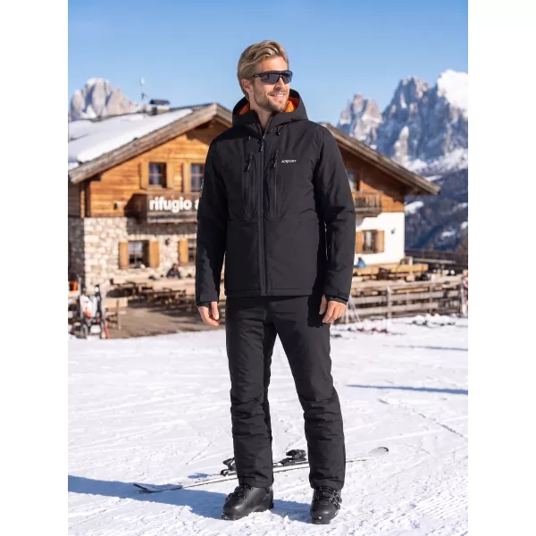  Geaca de iarna pentru barbati ALTISPORT GALLANT NEGRU 