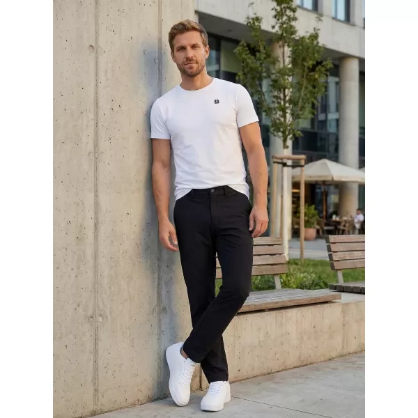  Pantaloni pentru bărbați ALTISPORT ATS TROUSER SLIM-FIT NEGRU 
