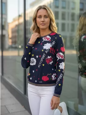 Tricou de damă ALTISPORT GAIA ALBASTRU ÎNCHIS