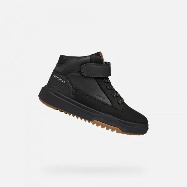  Botine pentru baieti GEOX BUNSHEE B ABX NEGRU 