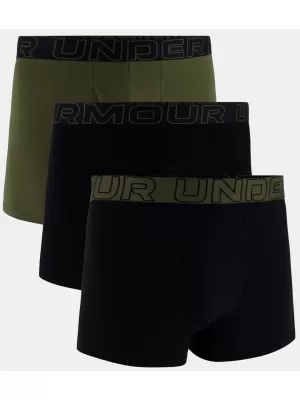 Boxeri pentru bărbați UNDER ARMOUR M UA PERF COTTON (3KS) 1383891-005 NEGRU CU MARIN DIN