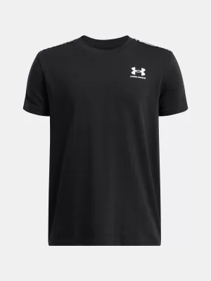 Tricou băieți UNDER ARMOUR UA B ICON TAPED SS 6001583-001 NEGRU
