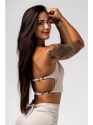 Deni x Sports tank top 309 CREAM Nebbia