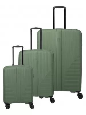 Valiză TRAVELITE Air Stripe S,M,L Slim VERDE