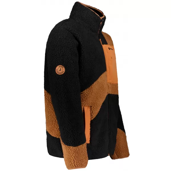  Hanorac pentru bărbați din fleece ALTISPORT GANAN NEGRU/MARO 