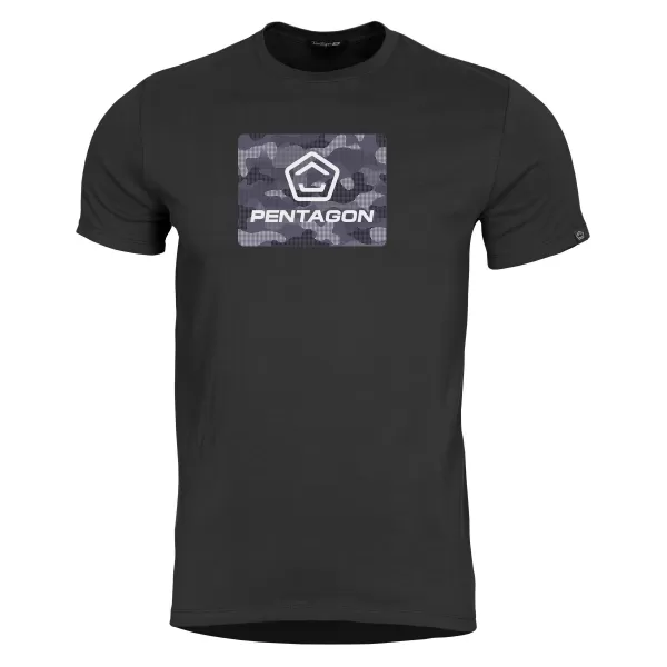  tricou PENTAGON AGERON SPOT CAMO K09012 NEGRU 