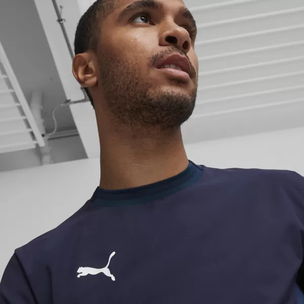  Jersey pentru bărbați PUMA TEAMFINAL JERSEY 70573706 PUMA NAVY/ALB/ALBASTRU PERSAN 