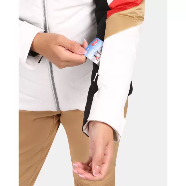  Jachetă de schi pentru femei KILPI LIN-W ZL0109KI ALB 