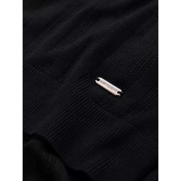  Tricou pentru bărbați OMBRE OM-POSS-0158 NEGRU 