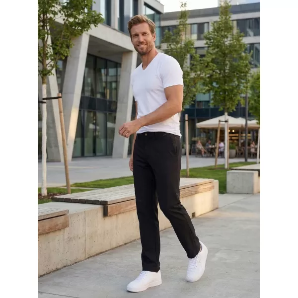  Pantaloni pentru bărbați ALTISPORT ATS TROUSER CLASSIC-FIT NEGRU 