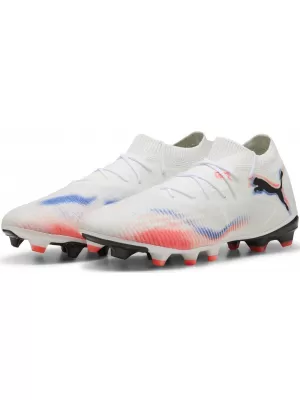 Pantofi pentru bărbați PUMA FUTURE 8 MATCH FG/AG 10859301 WHITE/ ALB/PUMA NEGRU/ROȘU STRĂLUCITOR
