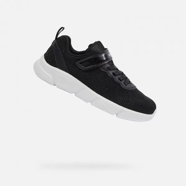  Adidași pentru fete GEOX ARIL NEGRU 