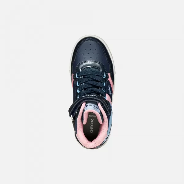  Adidași pentru fete GEOX SKYLIN J568WH0BCKNC0694 ALBASTRU ÎNCHIS 