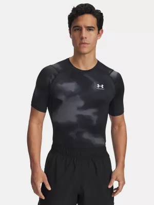 Tricou pentru bărbați UNDER ARMOUR UA HG ARMOUR PRINTED SS 1383321-003 NEGRU