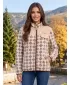 Hanorac de damă din fleece ALTISPORT GENESIS BEJ