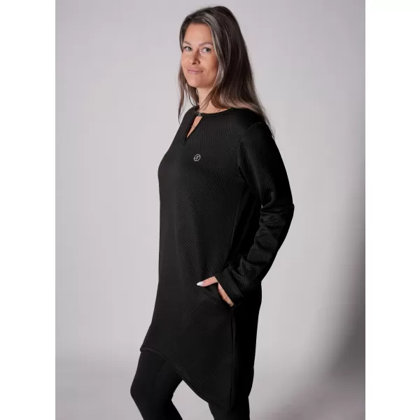  Hanorac de dama KIXMI VELLI NEGRU 