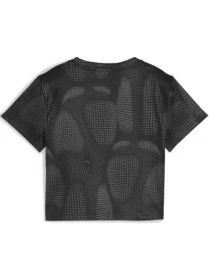 Tricou pentru femei PUMA DARE TO AOP BABY TEE 63214501 PUMA NEGRU