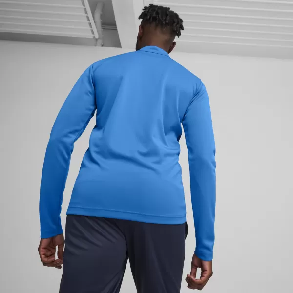  Cămaşă PUMA TEAMGOAL TRAINING 1/4 ZIP TO 658629_02 LIMONADĂ ALBASTRĂ ELECTRICĂ/ALB/ECHIPĂ REGALĂ 