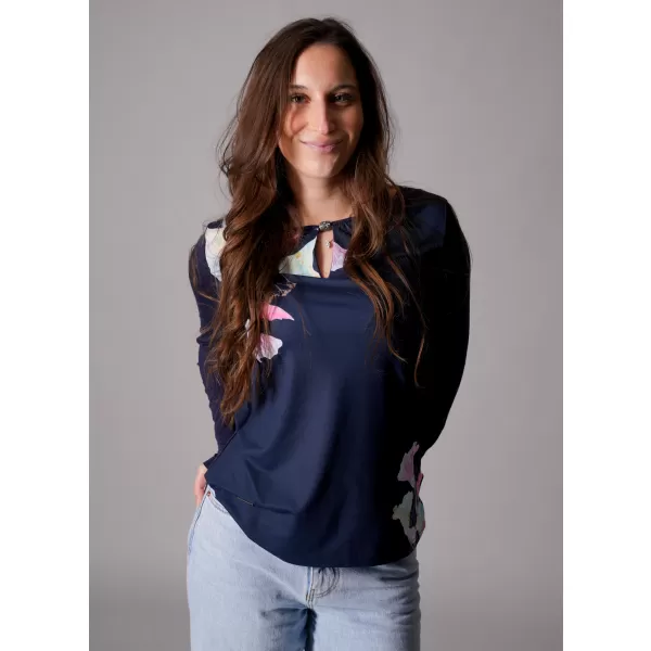  Tricou de damă ALTISPORT GLADYS ALBASTRU ÎNCHIS 