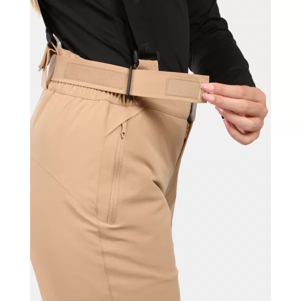  Pantaloni de schi pentru femei KILPI ELARE-W ZL0404KI BEJ 