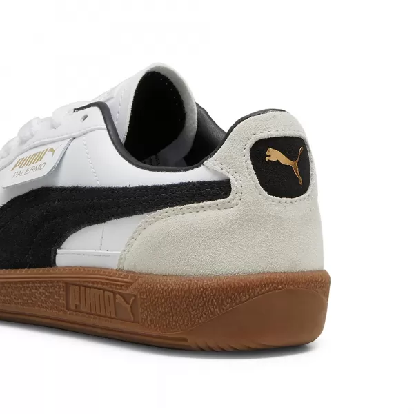  Pantofi pentru bebeluși PUMA PALERMO LTH JR 39727501 PUMA WHITE/VAPOR GRAY/GUM 