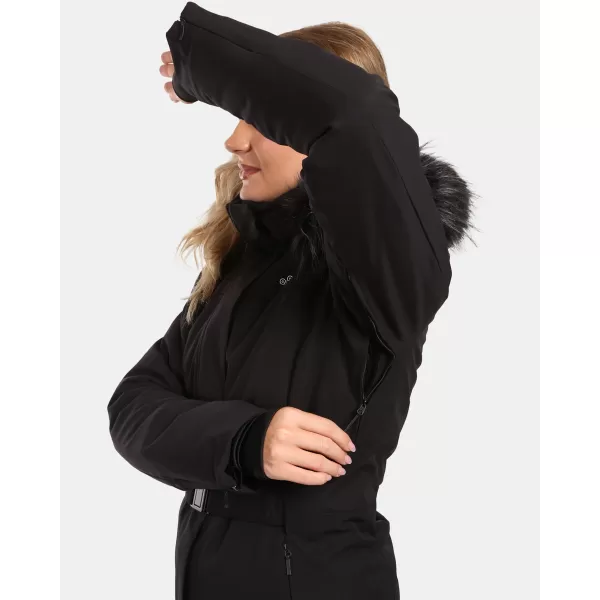  Jachetă de schi pentru femei KILPI CARRIE-W ZL0108KI NEGRU 