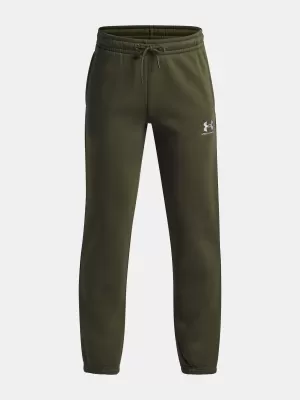 Pantaloni de trening pentru băieți UNDER ARMOUR B ICON FLC JOGGER TAPING 1390294-391 VERDE