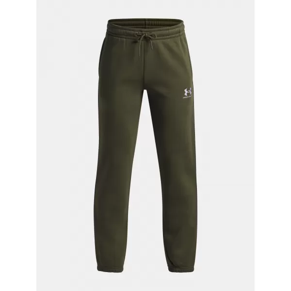  Pantaloni de trening pentru băieți UNDER ARMOUR B ICON FLC JOGGER TAPING 1390294-391 VERDE 