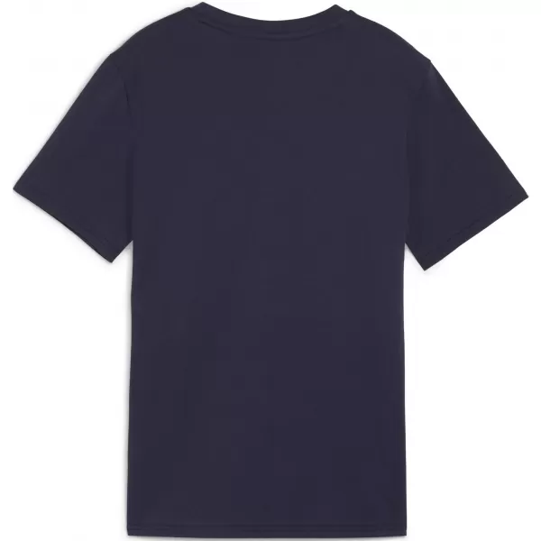  T -thirt PUMA TEAMGOAL CASUALS TEE JR 658616_06 PUMA NAVY/PUMA WHITE 