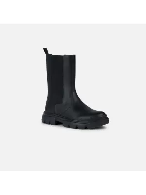 Botine pentru fete GEOX JUNETTE NEGRU