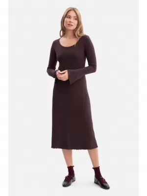 Rochie BEWEAR B308 CIOCOLATA NEAGRA