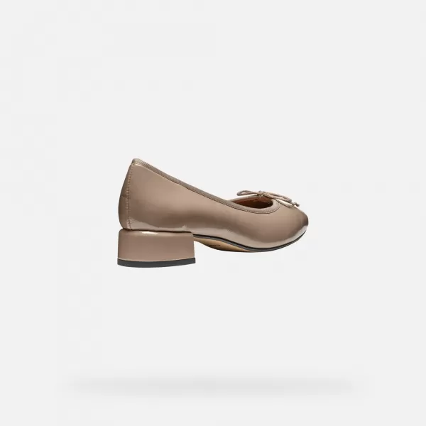  Pantofi de dama cu toc GEOX FLORETIA BEJ 