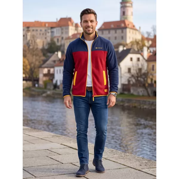 Hanorac pentru bărbați din fleece ALTISPORT GAMEL BURGUNDIA 