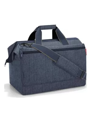Sac REISENTHEL ALLROUNDER L POCKET HERINGBONE ALBASTRU ÎNCHIS