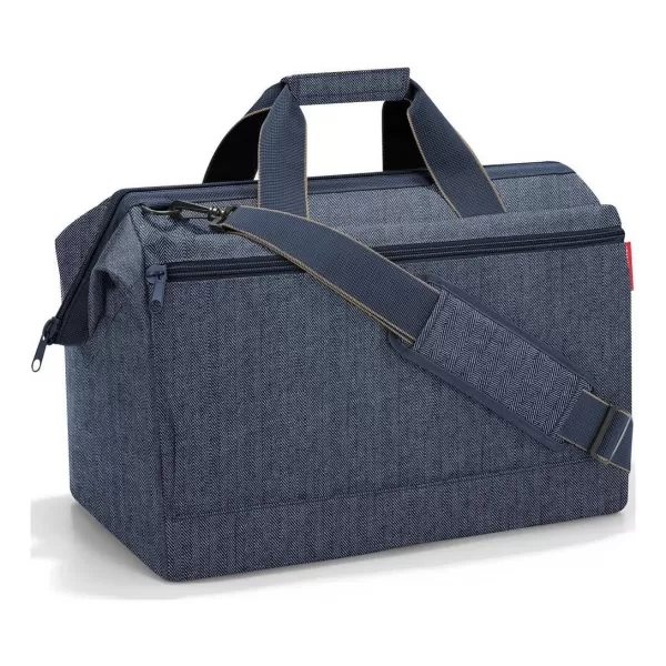  Sac REISENTHEL ALLROUNDER L POCKET HERINGBONE ALBASTRU ÎNCHIS 