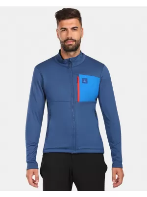 Hanorac pentru bărbați din fleece KILPI ERIN-M ZM0206KI ALBASTRU ÎNCHIS