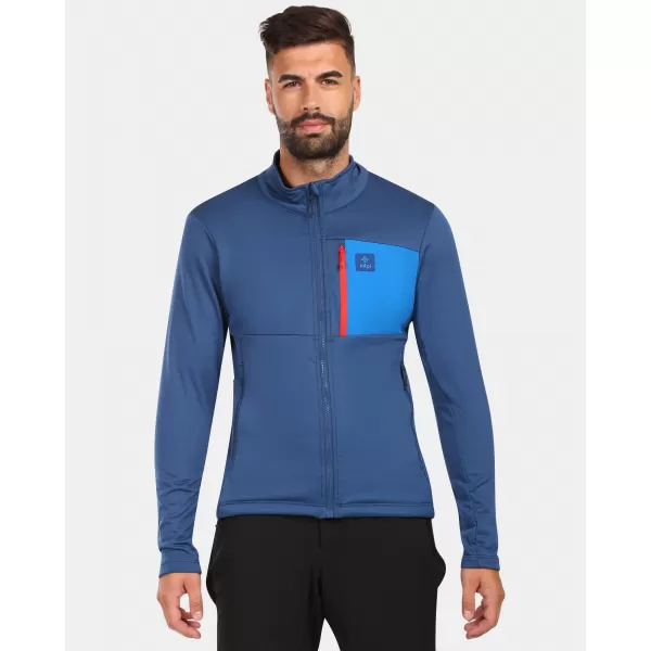  Hanorac pentru bărbați din fleece KILPI ERIN-M ZM0206KI ALBASTRU ÎNCHIS 