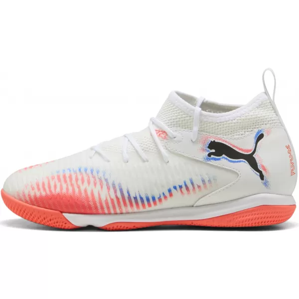  Pantofi pentru bebeluși PUMA FUTURE 8 MATCH IT + MID JR 10861701 WHITE/ ALB/PUMA NEGRU/ROȘU STRĂLUCITOR 