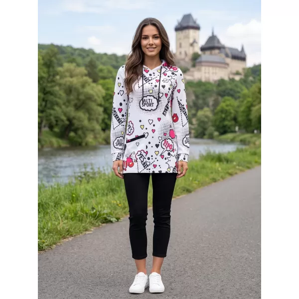  Hanorac de dama ALTISPORT GITA ALB 
