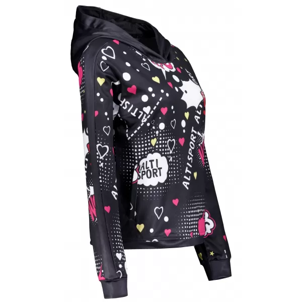  Hanorac de dama ALTISPORT GILL NEGRU 