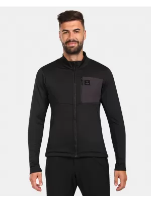 Hanorac pentru bărbați din fleece KILPI ERIN-M ZM0206KI NEGRU