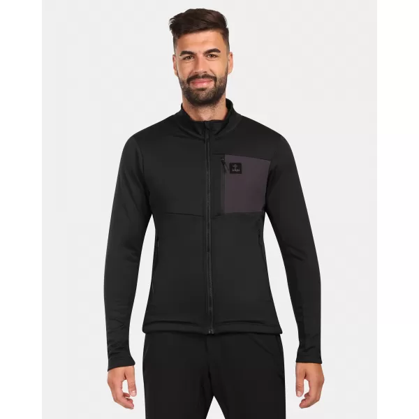 Hanorac pentru bărbați din fleece KILPI ERIN-M ZM0206KI NEGRU 
