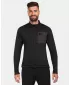 Hanorac pentru bărbați din fleece KILPI ERIN-M ZM0206KI NEGRU
