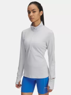 Tricou pentru femei UNDER ARMOUR UA LAUNCH PRO HALF ZIP 1379349-014 GRI