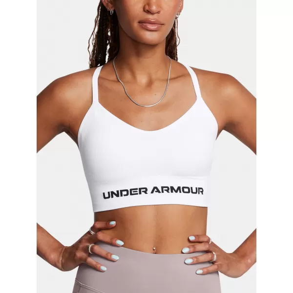  Sutien de damă UNDER ARMOUR VANISH SEAMLESS LOW BRA 1384417-100 ALB 
