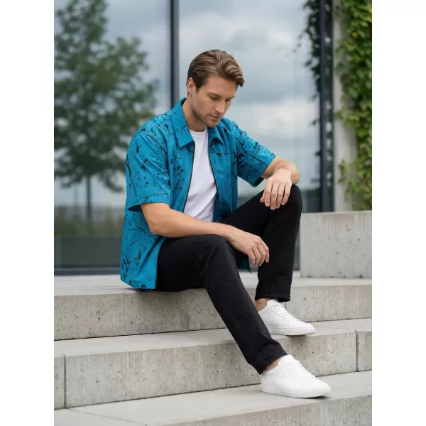  Cămașă premium pentru bărbați ALTISPORT VOJ/ALM034KOS01 SMARALD 