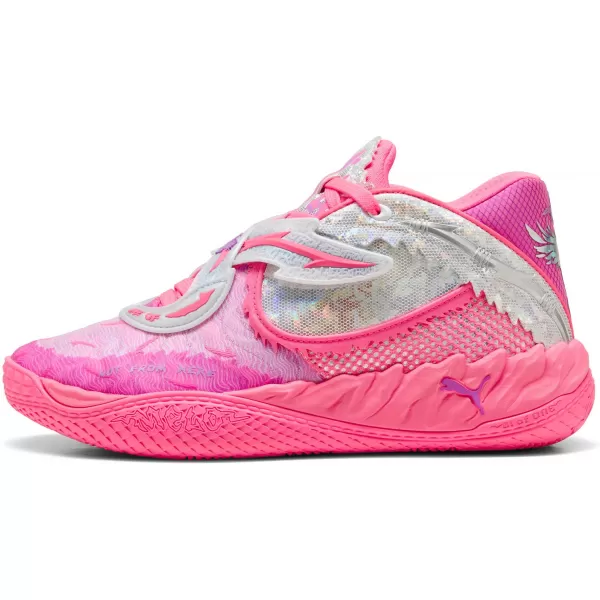  Pantofi pentru bărbați PUMA MB.05 WORLD TOUR 31212901 SOARE A LOVIT/MAGENTA PURĂ 