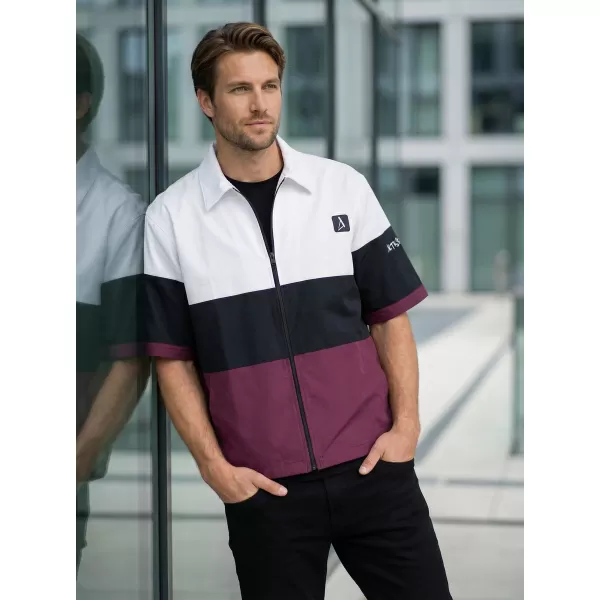  Cămașă premium pentru bărbați ALTISPORT VOJ/ALM051KOS01 BURGUNDIA 