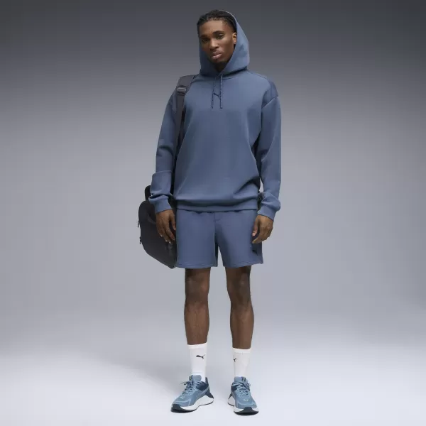  Hanorac pentru bărbați PUMA M CLOUDSPUN HOODIE 52759580 ERICA INDIGO ÎNCHISĂ 